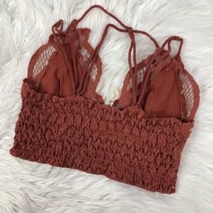 Free People Intimates & Sleepwear - NEW Free People Adella lace bralette rusty rose Free People Intimates & Sleepwear - NEW Free People Adella lace bralette rusty rose